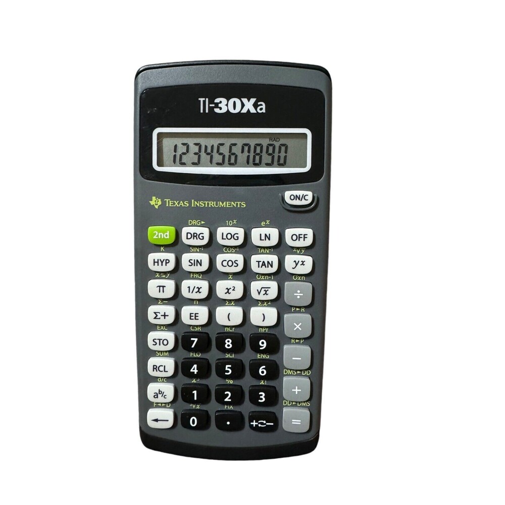 Texas Instruments Ti-30Xa‎ Calculator  - Works